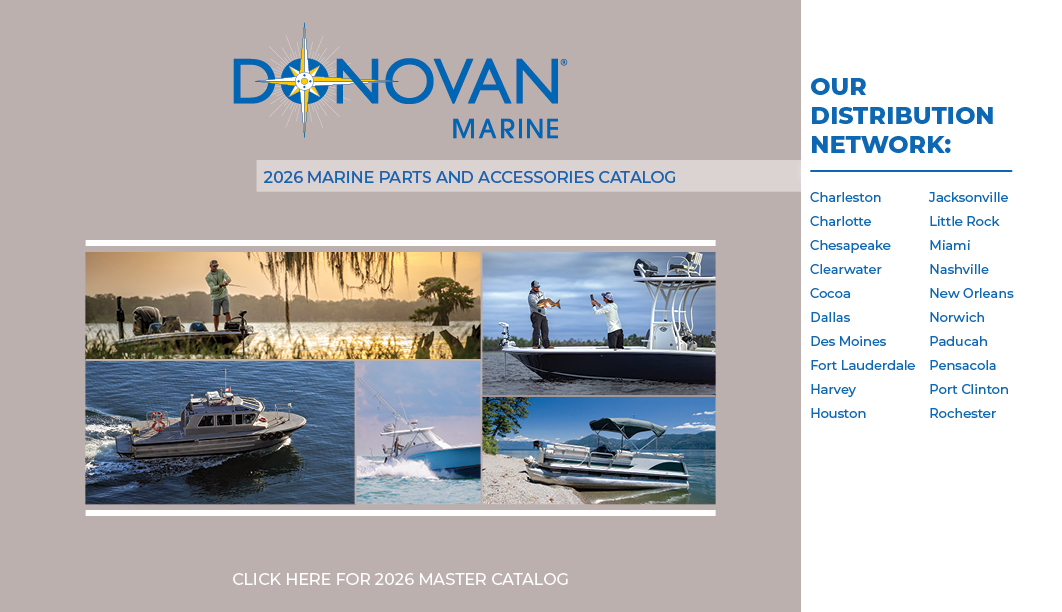 Donovan Marine 2026 Catalog and Distribution Network
